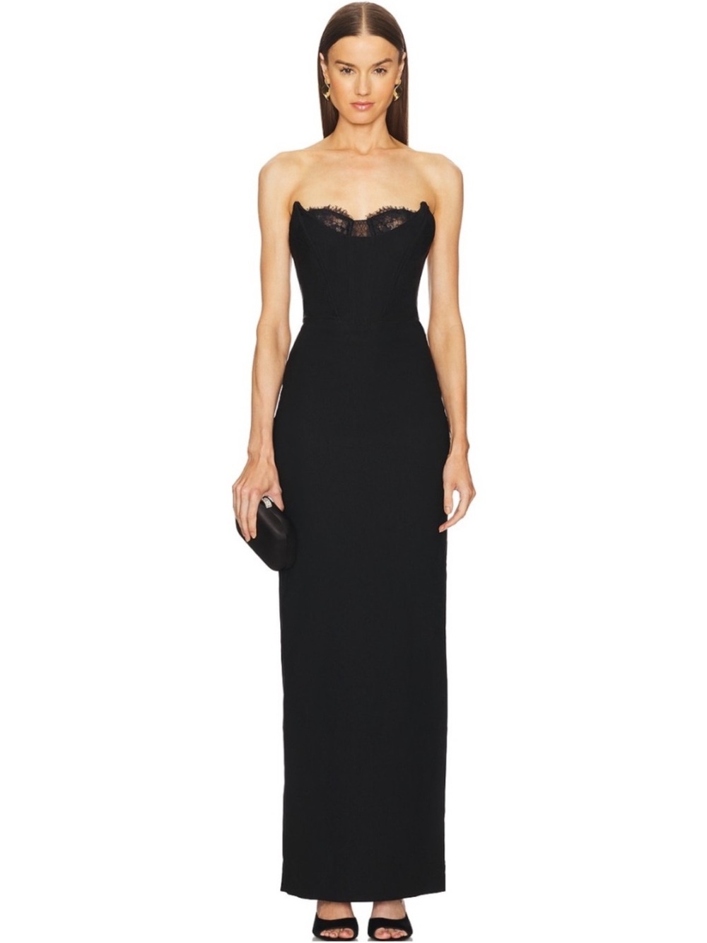 Michael Costello × REVOLVE Louisa Gown in Black